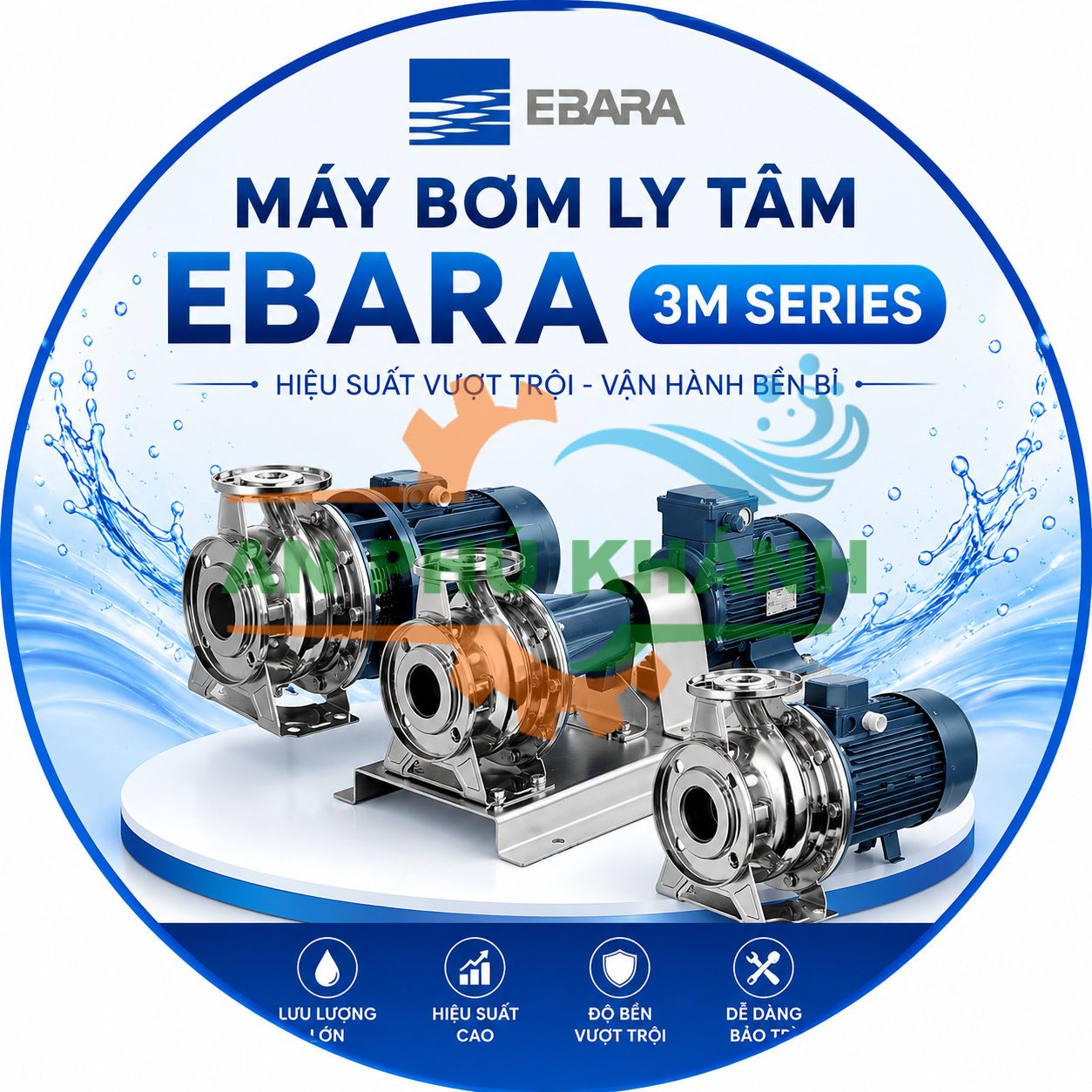 Máy bơm nước ly tâm Ebara 3M