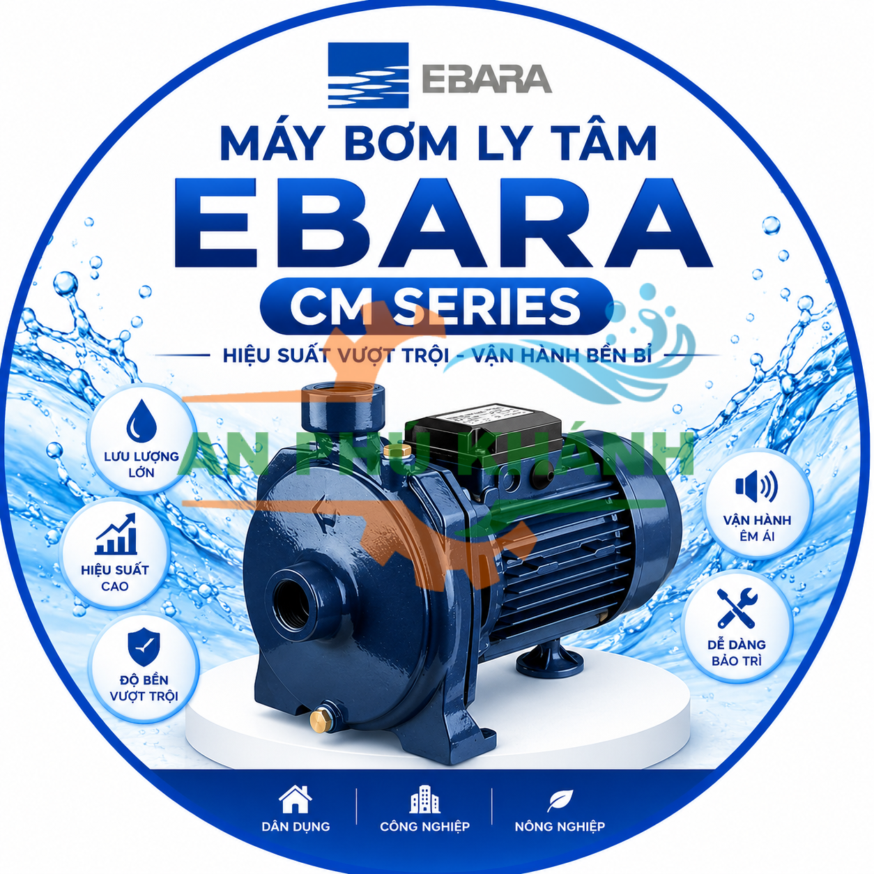 Máy bơm nước ly tâm Ebara CM