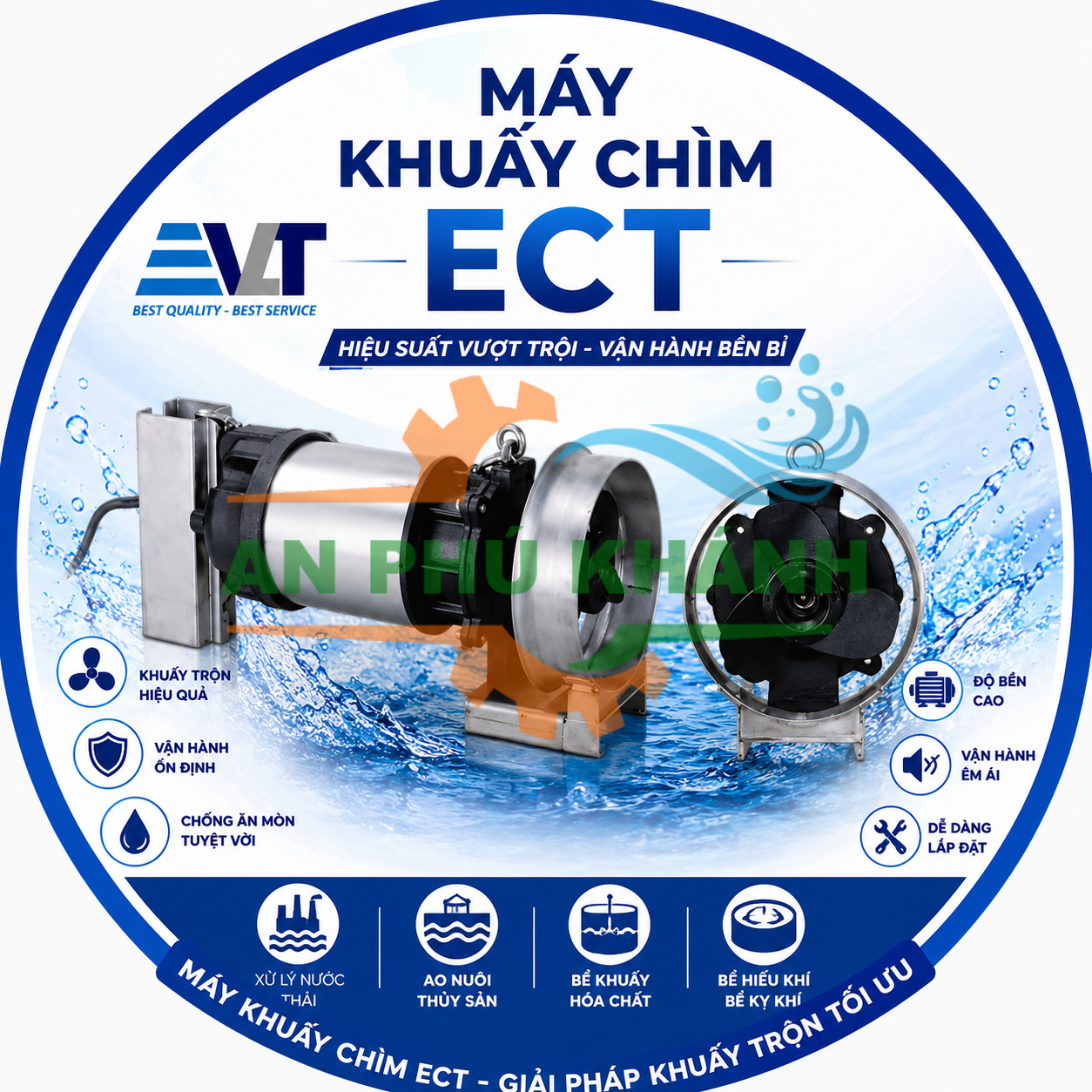 Máy khuấy chìm ECT