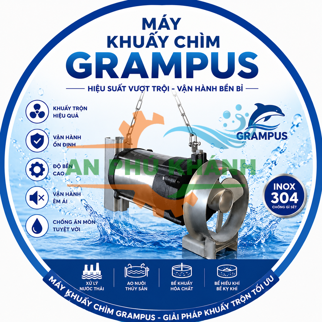 Máy khuấy chìm Grampus