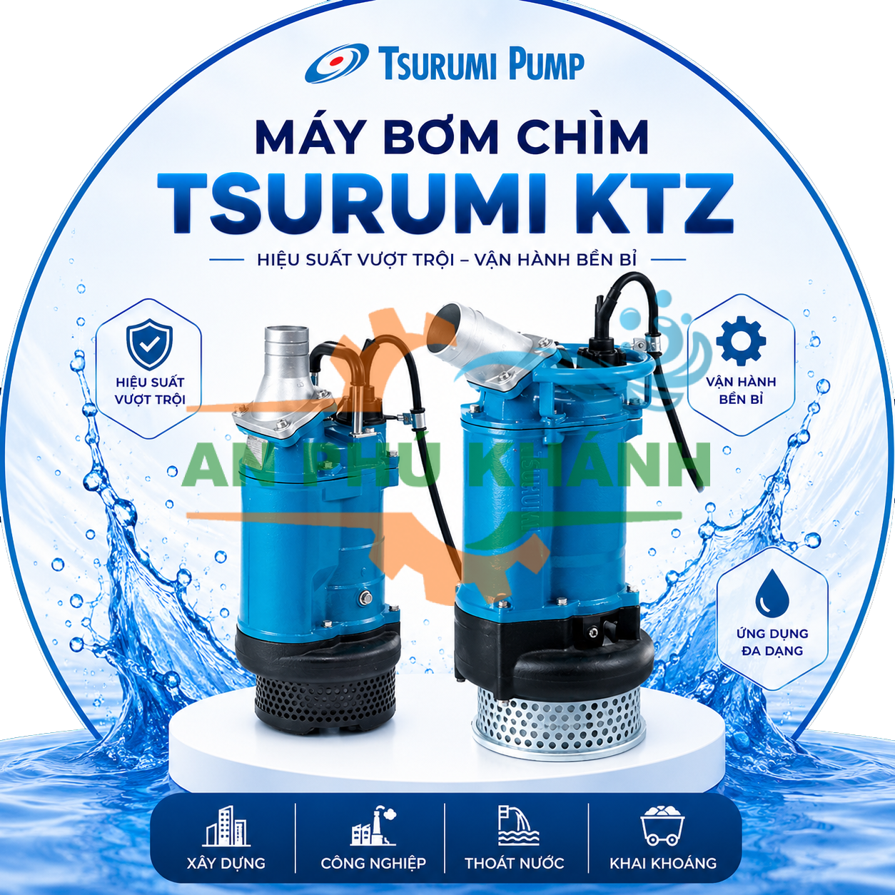 Máy bơm chìm Tsurumi KTZ
