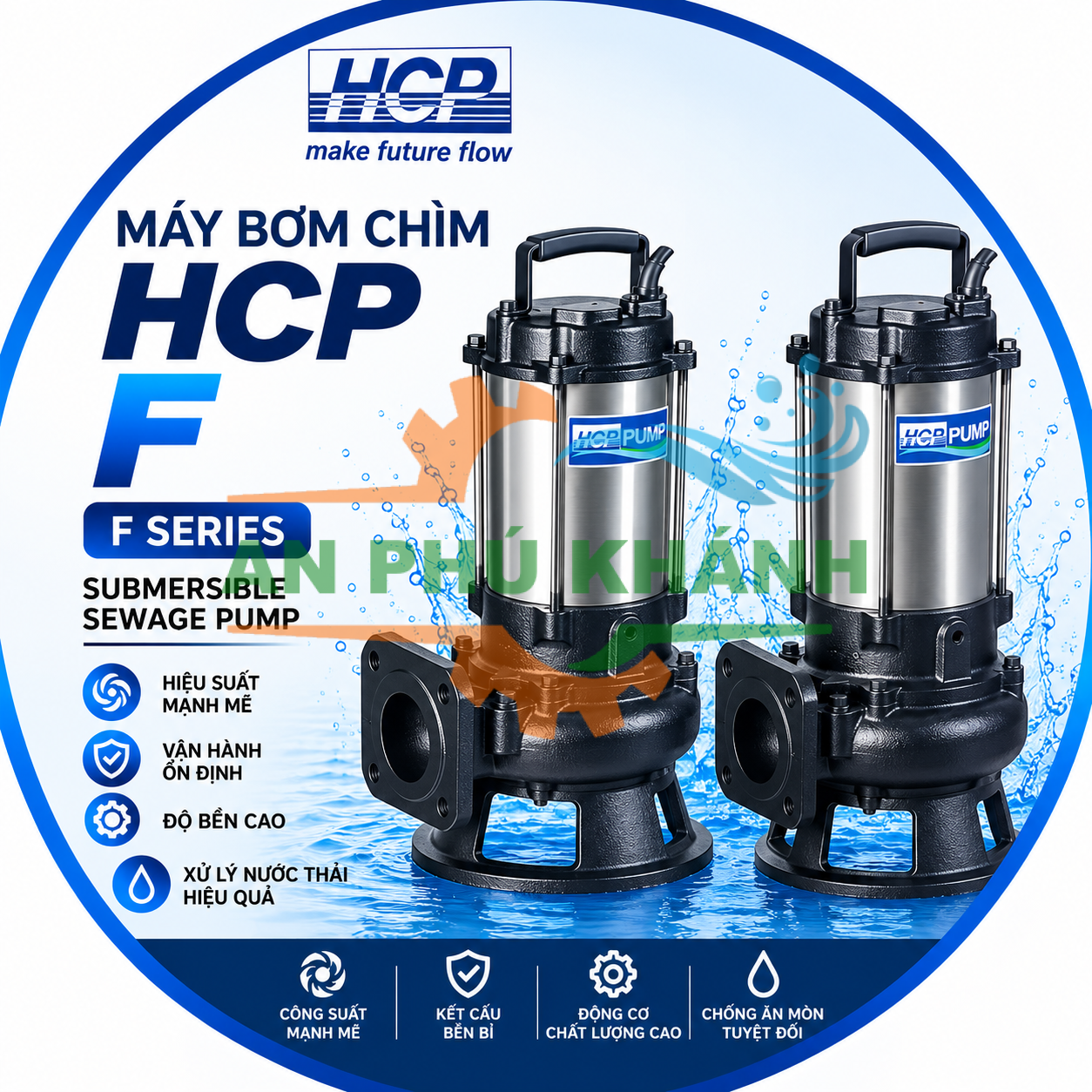 Máy bơm chìm nước thải HCP F