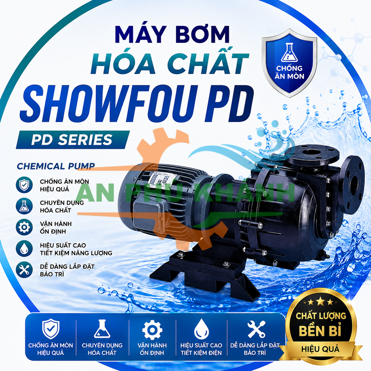 Máy bơm hóa chất Showfou PD